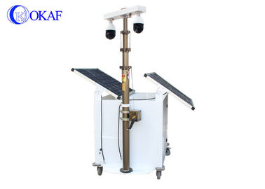OKAFの移動式歩哨カメラの保証トレーラー、太陽CCTVの監視のトレーラーPR06