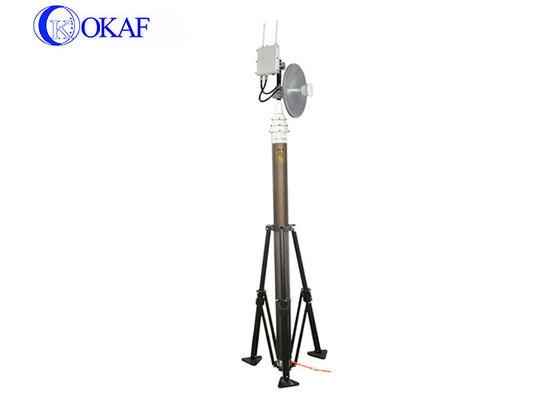 携帯用軽量の望遠鏡のマストの三脚5.7m油圧5.8m