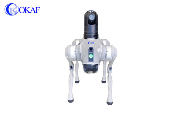 OKAF 空港地下鉄 高速鉄道 バイオミミシカル四足ロボット犬 AI 顔認識 パトロール警備ロボット犬